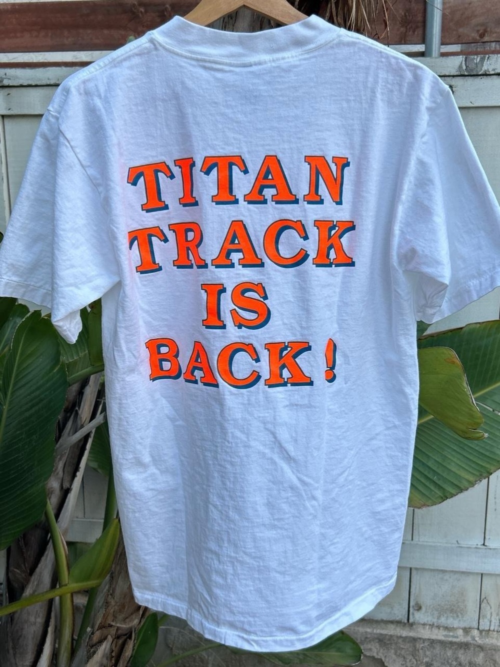 Vintage 90s Cal State Fullerton Titans Track Field Oneita T Shirt Large